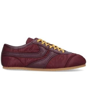 Dries Van Noten Sneakers Con Pelle - Viola