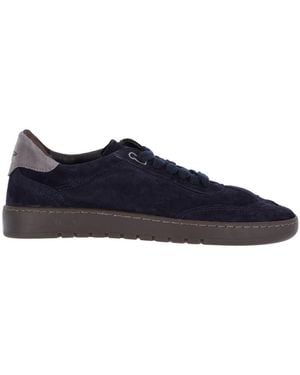 Piumha Sneakers In Suede - Blu