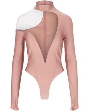 Mugler Body "Asymmetric Illusion" - Bianco