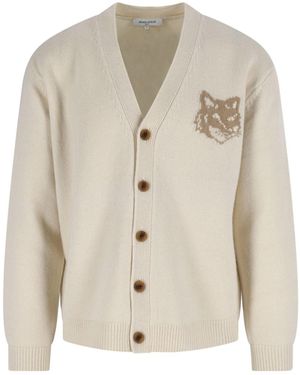 Maison Kitsuné Timeless Knit Jumper - White