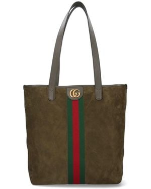 Gucci Borsa Shopping "Ophidia" - Verde
