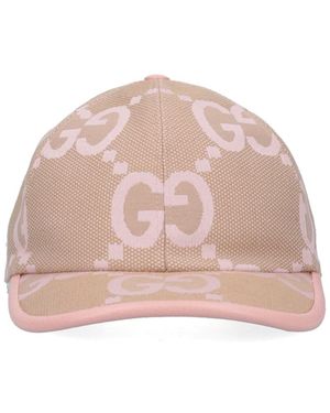 Gucci 'jumbo Gg' Baseball Cap - Pink