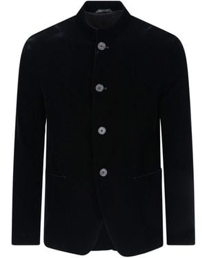 Giorgio Armani Single-Breasted Blazer - Black
