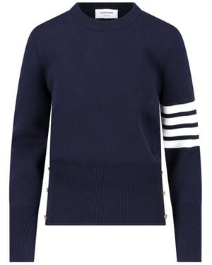 Thom Browne 4-Bar Sweater - Blue