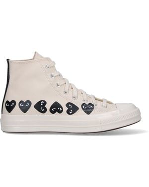 COMME DES GARÇONS PLAY "Converse Multi Heart Chuck 70" Trainers - White