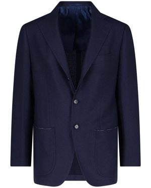 Cesare Attolini Two-Button Blazer - Blue