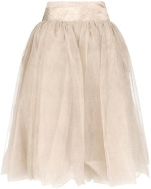 Ermanno Scervino Layered Tulle Skirt - White
