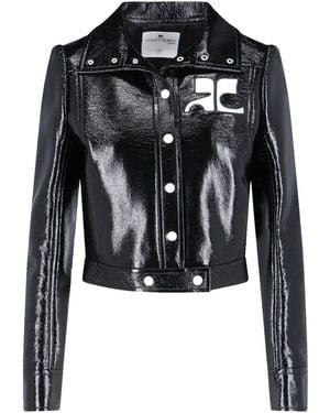Courreges Courrèges Vinyl Reedition Jacket - Black