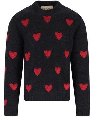 Valentino Wool And Mohair Blend Sweater - Blue