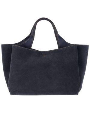 Tod's Mini Suede Handbag - Blue