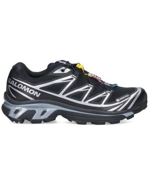 Salomon Xt-6 Panelled Mesh Trainers - Black