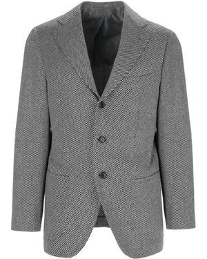 Cesare Attolini Single-Breasted Blazer - Grey