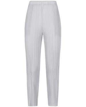 Pleats Please Issey Miyake Pleated Trousers - Grey