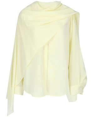 Calvin Klein Draped Shirt 'Kiki' - Yellow