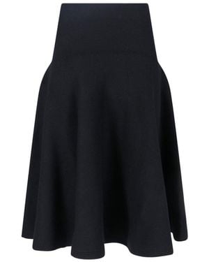 Alaïa Gonna Midi In Cashmere - Blu