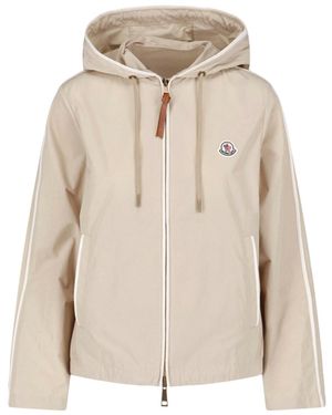 Moncler Hooded Jacket "Sarracenia" - Natural
