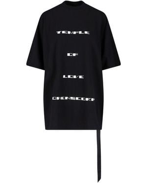 Rick Owens T-Shirt “Jumbo Ss” - Black