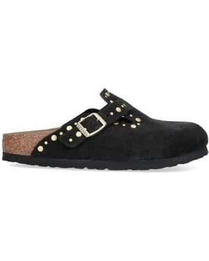 Birkenstock Mules "Boston Rivets" - Black