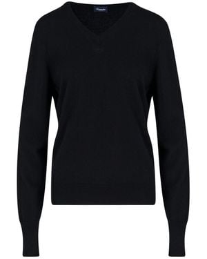 Drumohr V-Neck Jumper - Blue