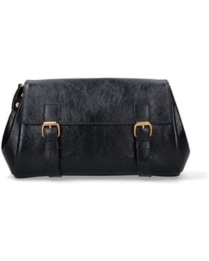 Dries Van Noten Borsa Tracolla In Pelle - Nero