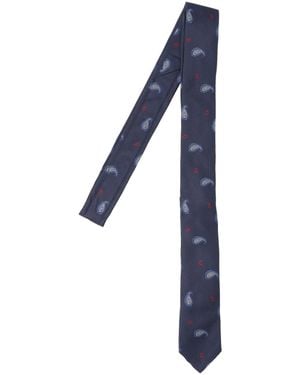 Thom Browne Cravatta "Paisley" - Blu