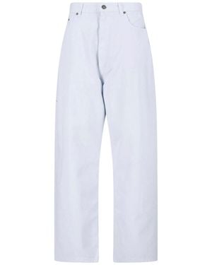 Phoebe Philo Wide Zip Jeans - Blue