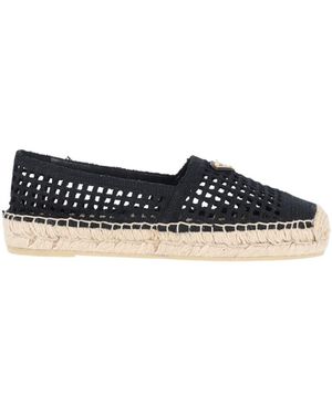 Prada Knitted Espadrilles - Black