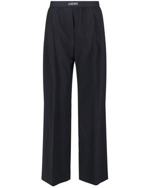 Loewe Pantaloni Logo - Blu