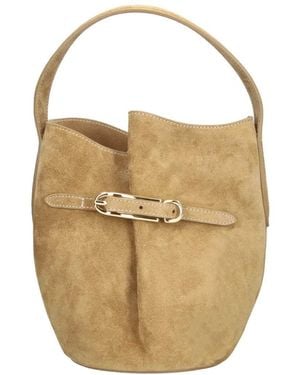 Liffner Bucket Bag "Belted" - White