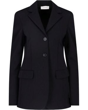 Sportmax Blazer Monopetto In Viscosa - Nero