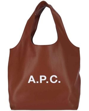 A.P.C. Ninon Tote Bag - Brown