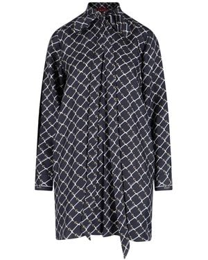 Gucci Silk Mini Dress - Grey