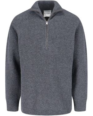 Closed Classic Sweater With Round Neckline - Gray