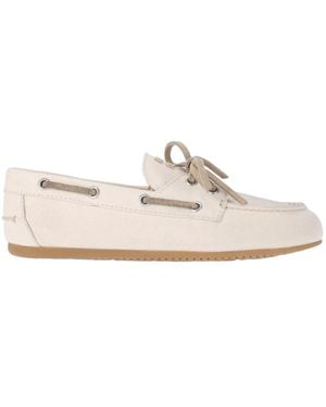 Miu Miu Canvas Loafers - White