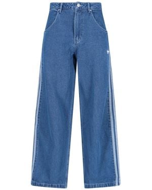 adidas "Firebird" Straight Jeans - Blue