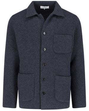 Lardini Cashmere Button Jacket - Blue