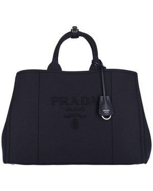 Prada Extra Large "Jardinière" Bag - Blue