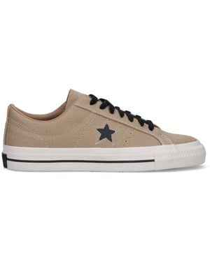 Converse Trainers Pelle - Natural
