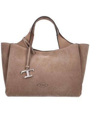Tod's Mini Suede Bag - Brown