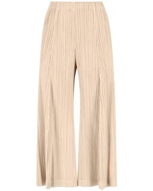 Pleats Please Issey Miyake Wide Pants - Natural