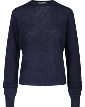 AURALEE Maglione In Misto Alpaca - Blu