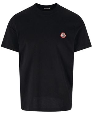 Moncler T-Shirt Logo - Black
