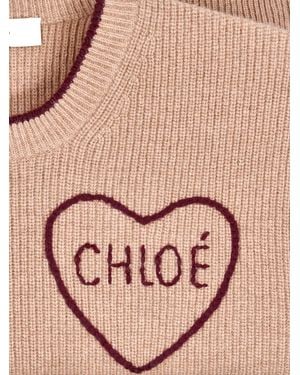 Chloé Wool And Cashmere Sweater - Pink