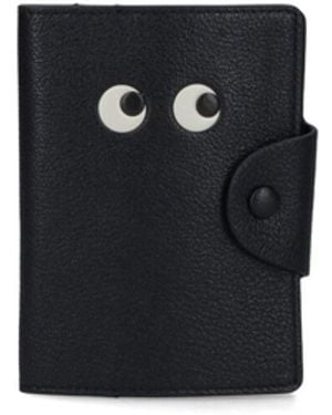 Anya Hindmarch Passport Holder "Eyes" - Black