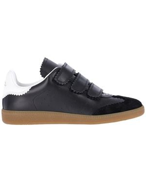 Isabel Marant Beth Leather Suede Trainers - Blue