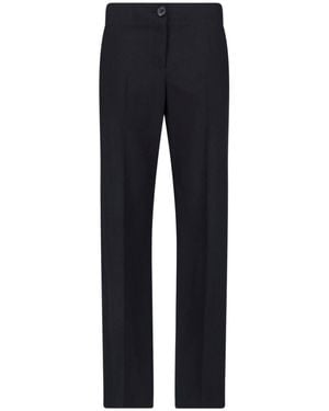 KHAITE Straight Trousers "Mita" - Blue