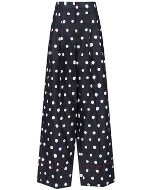 Fendi 'Falena' Wide Trousers - Blue