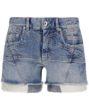 Rick Owens Denim Shorts “Lana Cutoff” - Blue