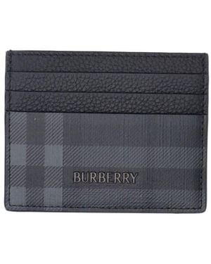 Burberry Portacarte "Check" - Blu