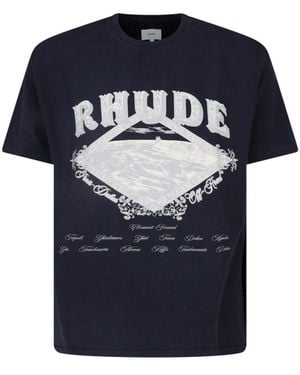 Rhude T-Shirt “Dakar Convoy” - Blue